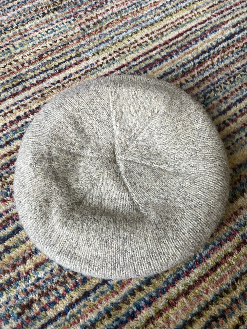 Vintage L.L. Bean Wool Blend Knit Newsboy Hat
